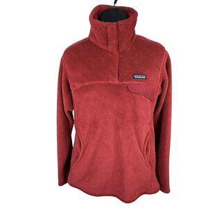 Patagonia Re-Tool Snap-T Fleece Pullover Polartec Thermal Red Women’s M